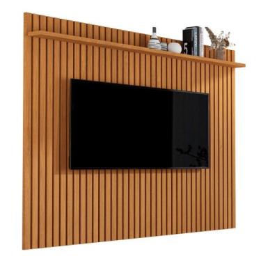 Imagem de Painel Ripado Para Sala Grande com Prateleira 1.80m Venus Tv 70" - Gig