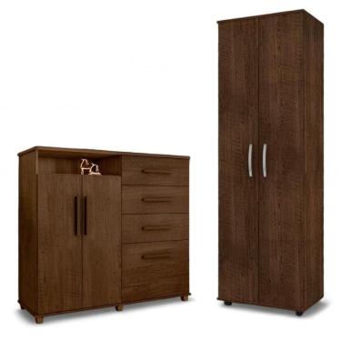 Imagem de Conjunto De Cômoda E Multiuso Malbec Para Quarto