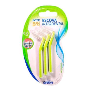 Imagem de Escova Interdental Inter Pro 0.6mm - 6 unidades - Green