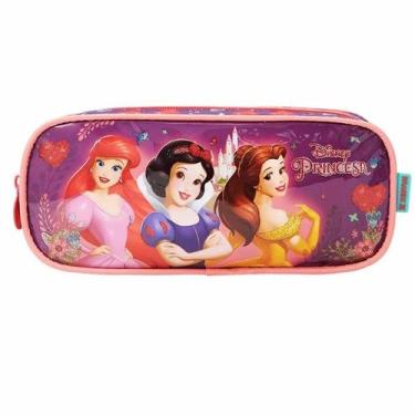 Imagem de Estojo Escolar Princesa Castelo Porta Lápis Organizador - Xeryus