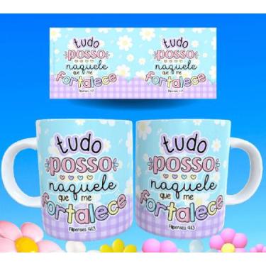 Imagem de Caneca gospel frases religiosas versículos bíblicos motivacionais 12 -