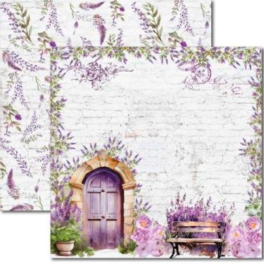 Imagem de Papel para Scrapbook Sandra Família Arte Fácil Lavanda 6 - SC-860