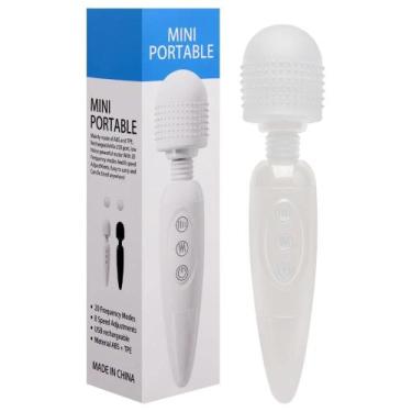 Imagem de Varinha Mágica Usb 8 Intensidades 10 Vibrações Vipmix, Branco