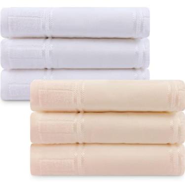 Imagem de Jogo de Toalha 6 Peças Banho Aveludado Para Bordar Artesanalle Dohler 