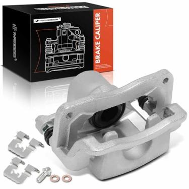 Imagem de A-Premium Conjunto de pinça de freio a disco do lado do passageiro traseiro direito com suporte compatível com modelos selecionados Hyundai e Kia - 2010-2012 Santa Fe, 2011-2013 Sorento