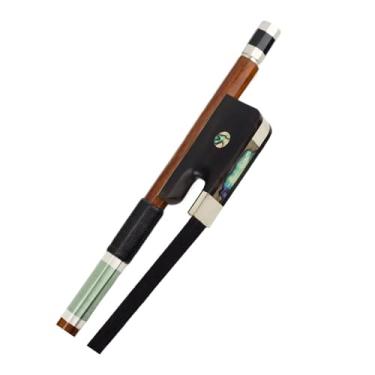 Imagem de 2 tamanhos de arcos de violino francês brasileiro jacarandá arco ébano preto acessórios de crina natural Arco violino prático(3/4)