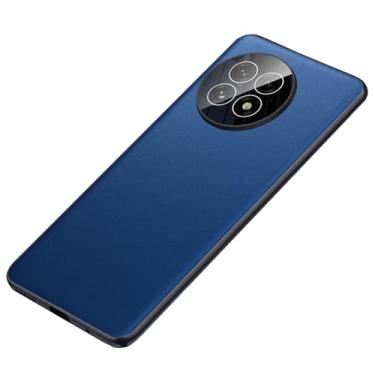 Imagem de HAO RIYLN Capa para Oneplus 13, capa de telefone de couro com proteção de lente com tudo incluído, capa fina à prova de choque, azul, 13