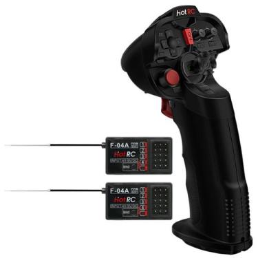 Imagem de Transmissor de Rádio RC Havcybin HOTRC DS-4A 2.4G 4CH com 2 RX