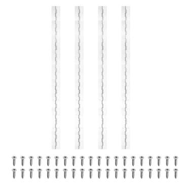 Imagem de PATIKIL Dobradiça de piano de 50 x 3 cm, dobradiça contínua de aço inoxidável 4Plver 304 com furos para porta de portão de piano, caixa de armazenamento de madeira, barco, armário, prata