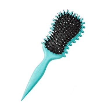 Imagem de Escova de definição de cabelo cacheado pente desembaraçador para remoção de rugas de cabelo molhado ferramenta de modelagem para cachos (02)