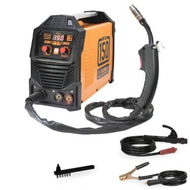 Imagem de Máquina Solda Inversora Pró Euro 150a 127v Sem Gás Tig Lift Eletrodo -
