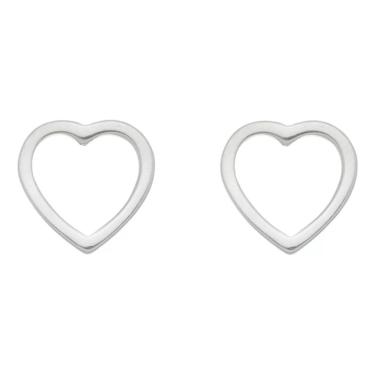 Imagem de Brinco Grande Feminino Coração Primeiro Ou Segundo Furo
