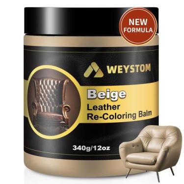 Imagem de Bálsamo de recoloração de couro WEYSTOM Leather Repair Kit Bege