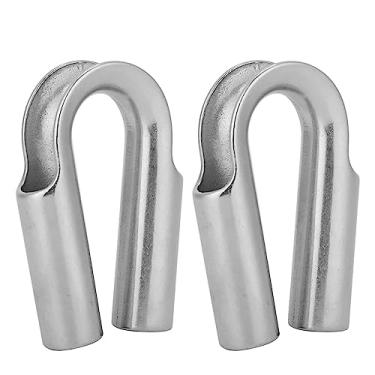 Imagem de 304 Tubo de aço inoxidável Tuba de tambor de tambor Acessórios de passeios de barco de alta resistência Resistente a corrosão resistente a instalação Proteção Cabo de aço de corda (7mm 2pcs)
