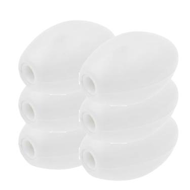 Imagem de JEZERO Boias de pesca em águas profundas: ótimo para marcadores de trilha, boias de doca, boia de natação, kit de âncora de caiaque, boia de piscina, caranguejo e barcos | Branco, 15 x 7,6 cm, pacote