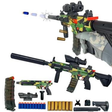 Imagem de Fuzil Arma De Brinquedo Rifle De Dardos De Espuma Com Ventosa E Capsulas M16