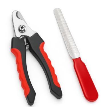 Imagem de Cortador de Unhas Pet Kit com Alicate e Lixa para Cães e Gatos - Ferramenta de Cuidados para Pets - Corte Seguro e Confortável - Ideal para Gatos e Cães Pequenos e Médios - (VERMELHO) Cuidados