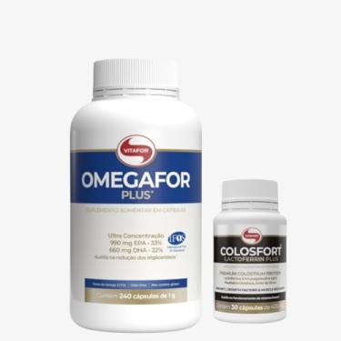 Imagem de Kit 1 Omegafor Plus 240 Cps + 1 Colosfort Premium Colostrum Protein 30 Caps Vitafor