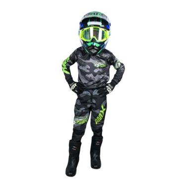 Imagem de Roupa Motocross Conjunto Infantil Trilha Cross Personalizado - AMX, Ca