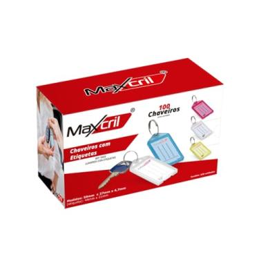 Imagem de CHAVEIRO COM ETIQUETA CX C/100