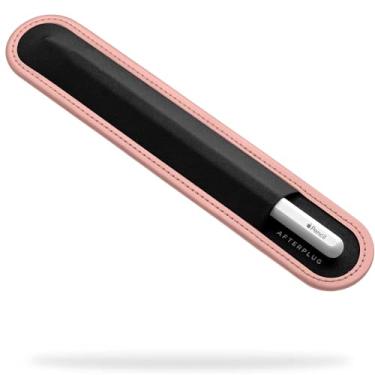 Imagem de Suporte Stylus Afterplug para Apple Pencil 1st & 2nd, USB-C, Pro e Slim Stylus – Capa elástica resistente a rasgos, base de microfibra e adesivo 3M para fixação em capas de iPad e tablet, rosa coral