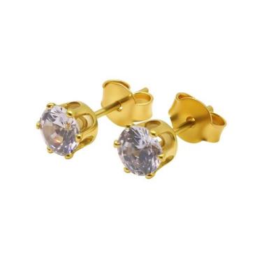 Imagem de Brinco Ponto De Luz Zircônia Luxo - Verbum