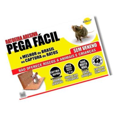 Imagem de Armadilha Adesiva Pega Fácil  Papel Colante para Ratos e Camundongos  