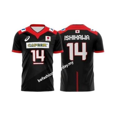 Imagem de Camisa De Vôlei Japonesa Unissex De Grandes Dimensões R Takahashi No 2