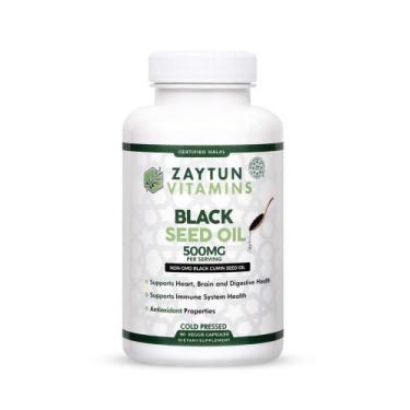 Imagem de Suplemento Zaytun Vitamins Halal Black Seed Oil 90 cápsulas