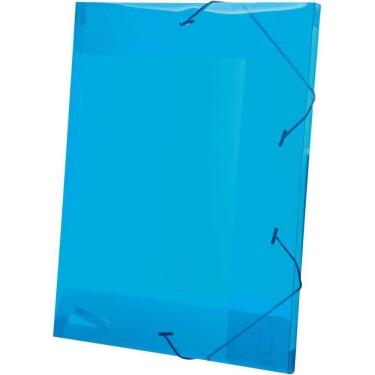 Imagem de Pasta Aba Elástica Plástica Oficio 20Mm Azul Delloline 10Un