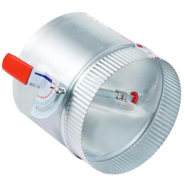 Imagem de TA-VIGOR Amortecedor de duto de retrocesso manual de volume com tubo de fogão de manga ajuste de folha galvanizada ramo de dutos de fluxo de ar HVAC Balanceamento de ar para exaustores, ventiladores
