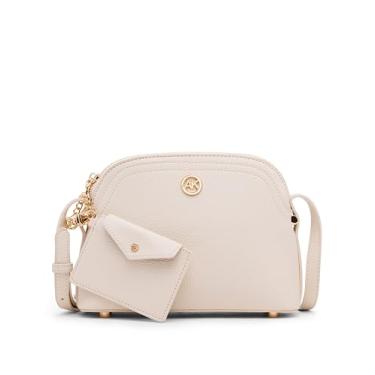 Imagem de Anne Klein Bolsa tiracolo feminina com estojo removível para cartão, pergaminho