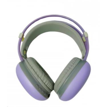 Imagem de Fone de Ouvido Bluetooth LED RGB Color BM758 com Bateria de Longa Duração (Roxo)