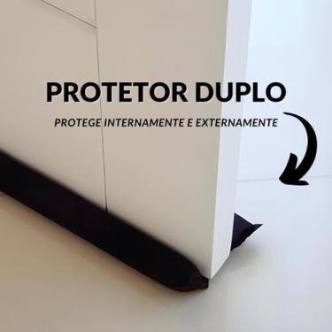 Imagem de Protetor Veda Porta Duplo Cobrinha Vedação de Fresta Anti Barata Inset