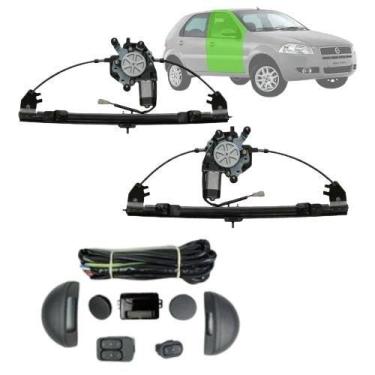 Imagem de Kit vidro eletrico palio/siena gi gii giii young/fire 4p diant - alt. 