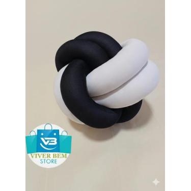 Imagem de Almofada macia no escandinavo nozinho luxo - Viver Bem Estar, Preto e 