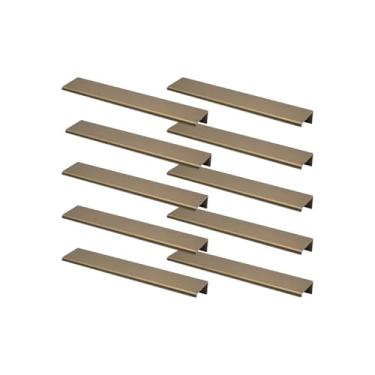 Imagem de Puxador Tito Slim Para Cômoda Gaveteiro Aparador Closet 96mm (5, Bronze Fosco)