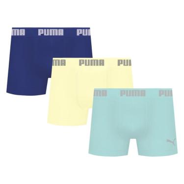 Imagem de Kit 3 Cuecas Puma Boxer Sem Costura Masculina
