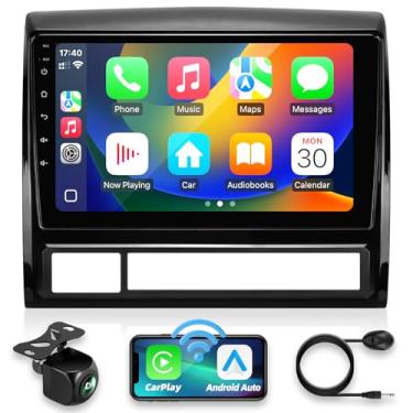 Imagem de Crownyu Rádio Toyota Tacoma 2005-2015, compatível com Carplay sem fio, Android, atualização automática, Android, estéreo, Bluetooth, navegação, tela sensível ao toque, GPS FM, reprodutor multimídia