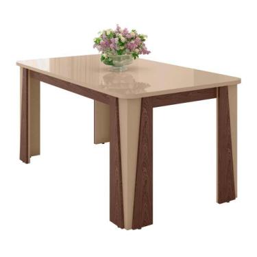 Imagem de Mesa de Jantar Opera 4 Lugares com Tampo de Vidro - Móveis Bechara, Ca