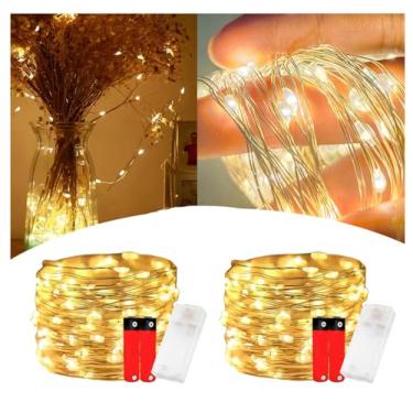 Imagem de Fio De Fada De Led 05 Metros Pisca Natal Decoração Enfeite Luzes à pilha - ALVATEC ATC® (02)