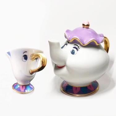 Imagem de Conjunto de canecas GzhaiTuosi A Bela e a Fera Mrs. Potts Chip