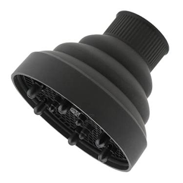 Imagem de Capa difusora de secador de cabelo dobrável universal compacta para cabelos cacheados, ferramenta de salão de beleza, fácil de limpar, verde - preto