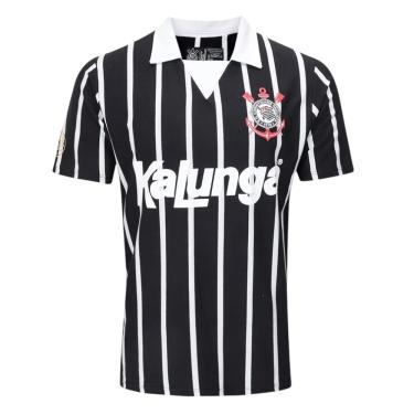 Imagem de Camisa Corinthians Retrô Kalunga Campeão 1990 Polo Masculina