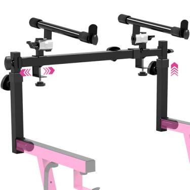 Imagem de Liquid Stands Suporte Para Teclado De 2 Níveis - Piano Digital Elétrico Ajustável Teclados Musicais 54 E 88 Teclas Sintetizadores, Tubo Quadrado Com Extensor Duplo, Estilo Z