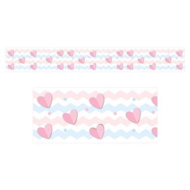 Imagem de Adesivo Faixa De Parede Infantil Coração Np400