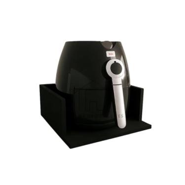 Imagem de Suporte Para Airfryer E Eletrodomésticos Pequenos 10 a 12L Preto - 45x45x15