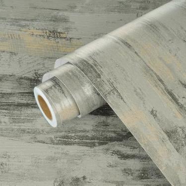 Imagem de Wallercity Papel de parede decorativo cinza Cenment Papel de parede removível cinza para cozinha Backsplashes Filme de vinil autoadesivo para parede Accetn