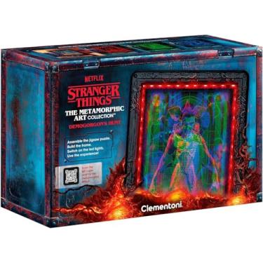 Imagem de Stranger Things coleção de arte metamorfa Demogorgon - Quebra-cabeça com moldura iluminada de 520 peças - Conjunto de mercadoria para fãs e colecionadores - Ideal para decoração e presente - 35611 de