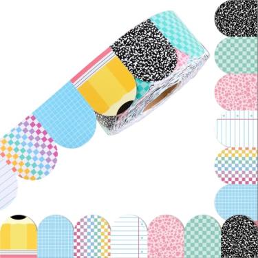 Imagem de 60 metros de quadro de avisos de volta às aulas composição lápis quadriculado borda laminada acabamento composição caderno decoração de sala de aula para primeiro dia de festa escolar casa decoração